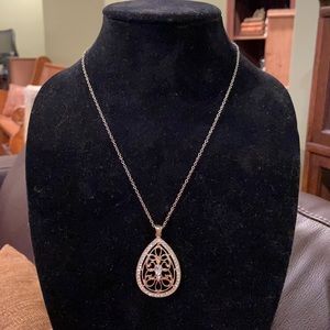 Gold Pear Shaped Necklace